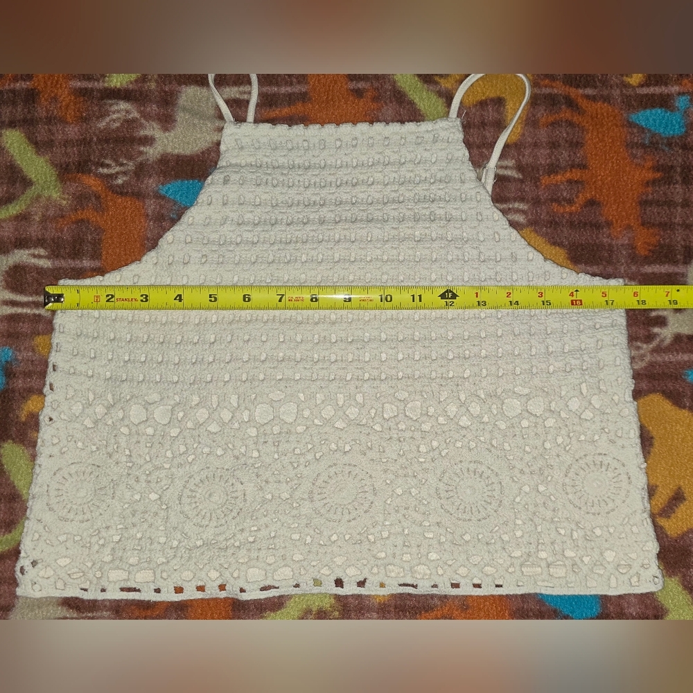 Love on a Hanger Yellow and Cream Crochet Camisoles - Picture 8 of 10